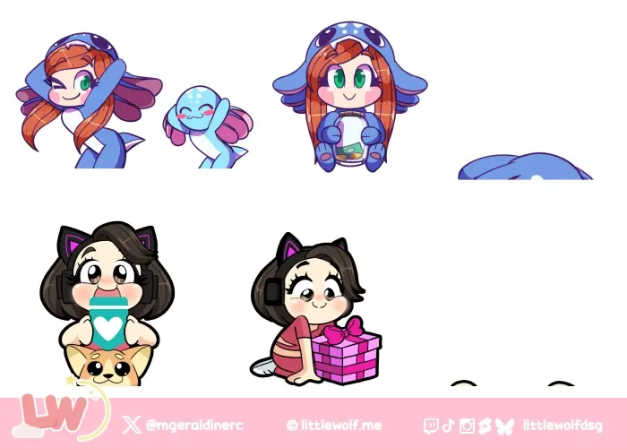 Little Wolf Studio Animated Alerts Commission