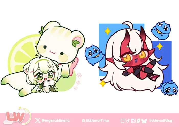 Little Wolf Studio Chibis Commission