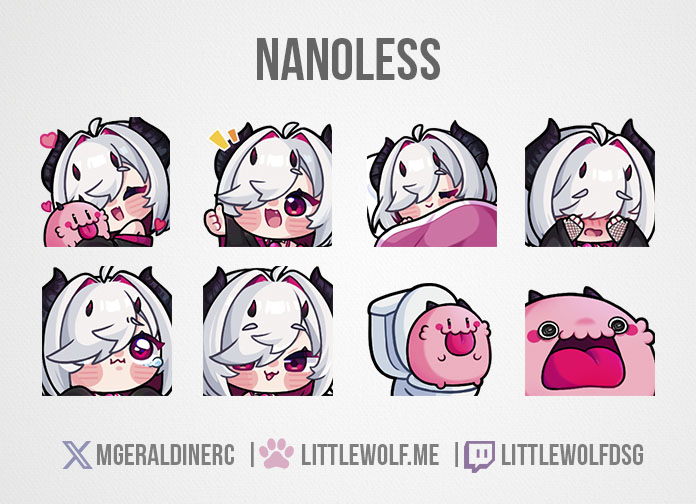 Custom Emotes Commission for Vtuber Vtuber