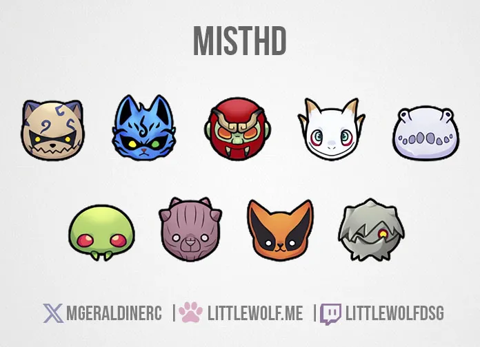 Custom Twitch Badges Commission for Streamer Misthd