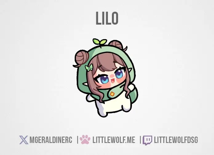 Custom Animated Emotes Commission for Vtuber Lilo