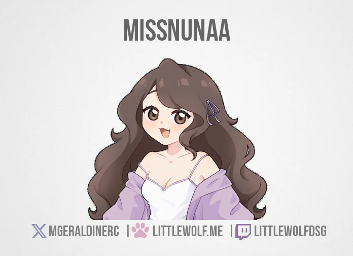 Custom pngtuber Commission for Vtuber MissNunaa