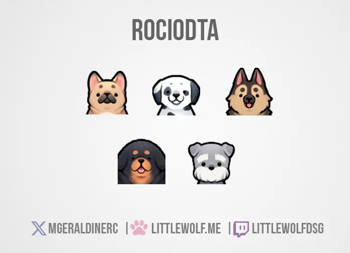 Custom Twitch Badges Commission for Streamer RocioDTA