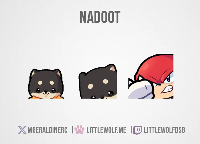 Custom Animated Emotes Commission for Streamer Nadoot